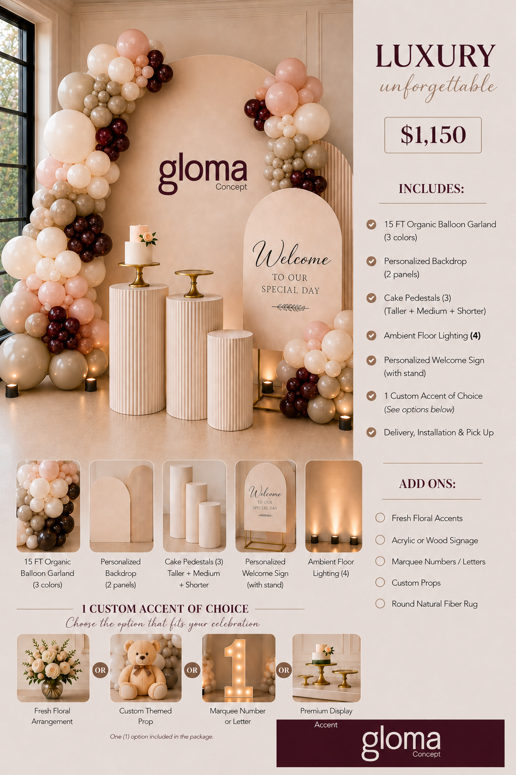 Luxury Package - Unforgettable